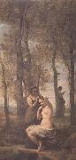Jean Baptiste Camille  Corot La toilette (mk11) oil